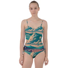 Mountains Countryside Agriculture Sweetheart Tankini Set