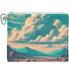 Mountains Countryside Agriculture Canvas Cosmetic Bag (xxxl)