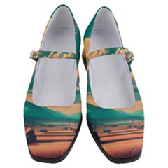 Mountains Countryside Agriculture Women s Mary Jane Shoes