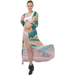 Mountains Countryside Agriculture Maxi Chiffon Beach Wrap