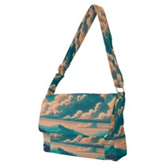 Mountains Countryside Agriculture Full Print Messenger Bag (m) by Salmanaz77