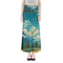 Mountains Rural Countryside Sky Full Length Maxi Skirt View1