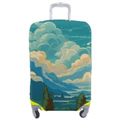 Mountains Rural Countryside Sky Luggage Cover (medium)