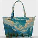 Mountains Rural Countryside Sky Back Pocket Shoulder Bag  View1