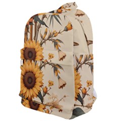 Sunflower Flowers Nature Trees Classic Backpack