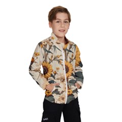 Sunflower Flowers Nature Trees Kids  Windbreaker