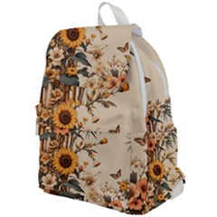 Sunflower Flowers Nature Trees Top Flap Backpack by Salmanaz77