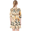 Sunflower Flowers Nature Trees Quarter Sleeve Pocket Dress View2