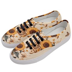 Sunflower Flowers Nature Trees Women s Classic Low Top Sneakers by Salmanaz77