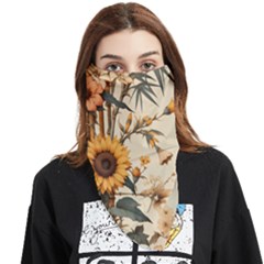 Sunflower Flowers Nature Trees Face Covering Bandana (triangle)