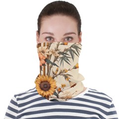 Sunflower Flowers Nature Trees Face Seamless Bandana (adult)