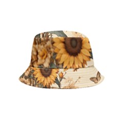 Sunflower Flowers Nature Trees Inside Out Bucket Hat (kids)