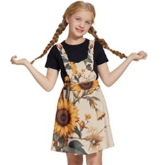 Sunflower Flowers Nature Trees Kids  Apron Dress