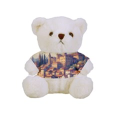 Village Houses Buildings Facade Full Print Cuddly Teddy Bear by Salmanaz77