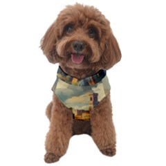 Village Houses Buildings Facade Dog Sweater by Salmanaz77