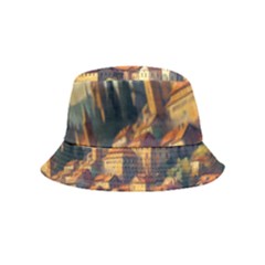 Village Houses Buildings Facade Inside Out Bucket Hat (kids)