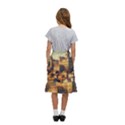 Village Houses Buildings Facade Kids  Ruffle Flared Wrap Midi Skirt View4