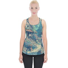 House Garden Building Flowers Piece Up Tank Top