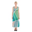 Geometric Colors  pool Sleeveless Maxi Dress View1