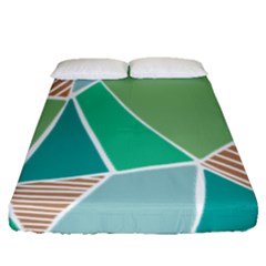 Geometric Colors  Pool Fitted Sheet (queen Size)