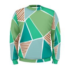 Geometric Colors  Pool Men s Sweatshirt