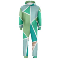 Geometric Colors  Pool Hooded Jumpsuit (men)