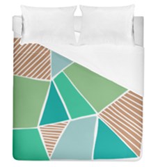 Geometric Colors  Pool Duvet Cover (queen Size) by ConteMonfrey