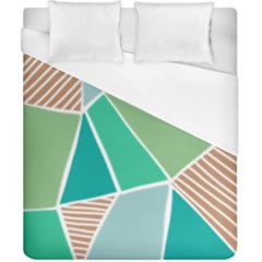 Geometric Colors  Pool Duvet Cover (california King Size)