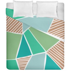 Geometric Colors  Pool Duvet Cover Double Side (california King Size) by ConteMonfrey