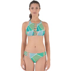 Geometric Colors  Pool Perfectly Cut Out Bikini Set by ConteMonfrey