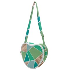 Geometric Colors  Pool Heart Shoulder Bag by ConteMonfrey