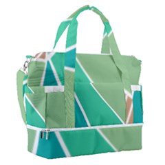 Geometric Colors  Pool Sports Shoulder Bag With Shoes Compartment by ConteMonfrey