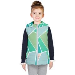 Geometric Colors  Pool Kids  Hooded Puffer Vest