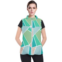 Geometric Colors  Pool Women s Puffer Vest