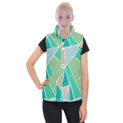 Geometric Colors  Pool Women s Button Up Vest