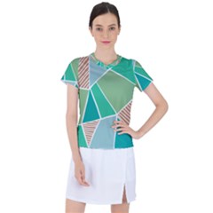 Geometric Colors  Pool Women s Sports Top