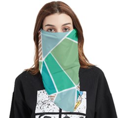 Geometric Colors  Pool Face Covering Bandana (triangle)