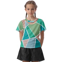 Geometric Colors  Pool Kids  Front Cut T-shirt