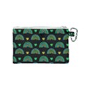 Dark Rainbow Pattern  Canvas Cosmetic Bag (Small) View2