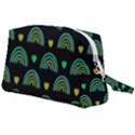 Dark Rainbow Pattern  Wristlet Pouch Bag (Large) View2