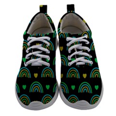 Dark Rainbow Pattern  Women Athletic Shoes by ConteMonfrey