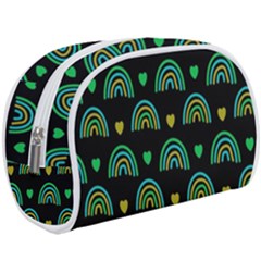 Dark Rainbow Pattern  Make Up Case (large)