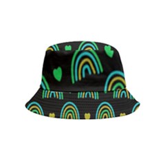 Dark Rainbow Pattern  Bucket Hat (kids) by ConteMonfrey