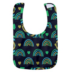 Dark Rainbow Pattern  Baby Bib