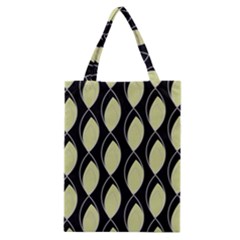 Brown Minimalist Leaves Classic Tote Bag