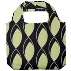 Brown Minimalist Leaves Foldable Grocery Recycle Bag