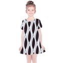 Black Minimalist Leaves Kids  Simple Cotton Dress View1