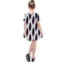 Black Minimalist Leaves Kids  Simple Cotton Dress View2