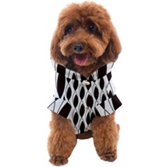 Black Minimalist Leaves Dog Coat