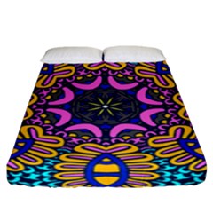 Mandala Fishes   Fitted Sheet (king Size)